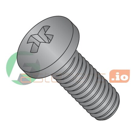 Newport Fasteners #2-56 x 3/16 in Phillips Pan Machine Screw, Zinc Plated Steel, 10000 PK 958306